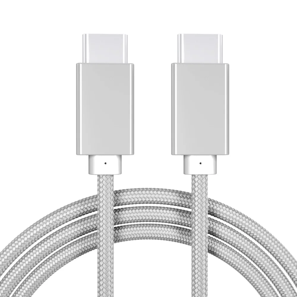 5А usb type C к USB C 100 Вт PD кабель 1 м 2 м Быстрая зарядка 4,0 USB 3,1 Быстрая зарядка кабель для Macbook Pro samsung Galaxy S9 - Цвет: Белый