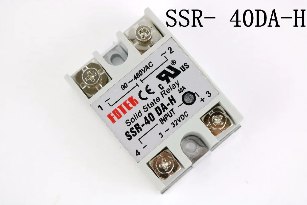 

solid state relay SSR-40DA-H 40A actually 3-32V DC TO 90-480V AC SSR 40DA H relay solid state Resistance Regulator