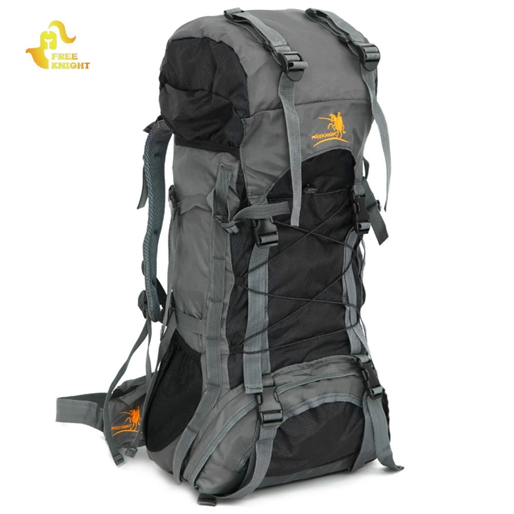 

Free Knight FK008 Outdoor Camping Bag 3 Color 60L Nylon Water Resistant Backpack Unique Camping Mountaineering Bag Free Shipping