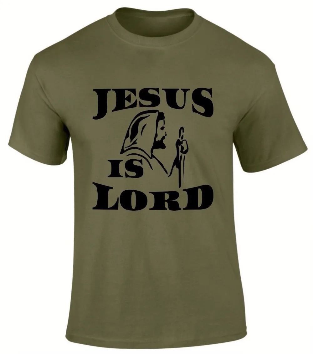 

Luck Jesus Is Lord Of All Christian Gospel Church Scriptures Men's T-Shirt New Brand-Clothing T Shirts