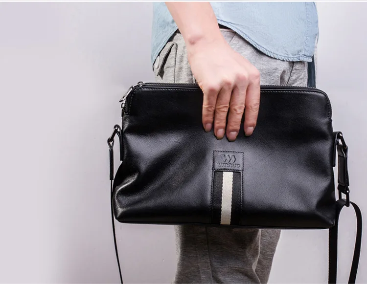 

Leather Men's single shoulder bag 2018 new stylish top layer leather business men's Bag Satchel leisure soft leather backpack