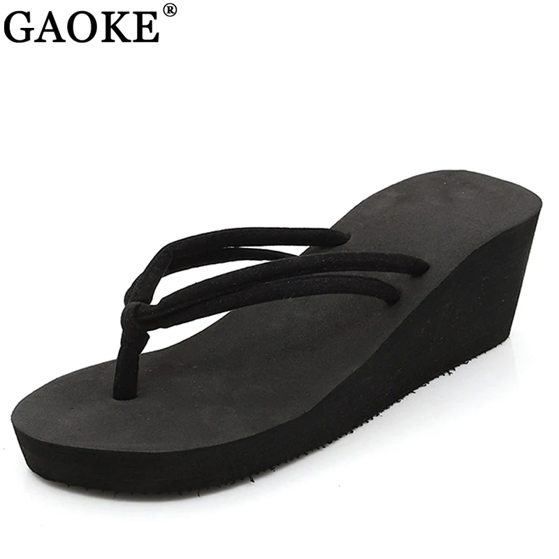 

Clip Toes Flip Flops Shoes Womens Wedge Sandals Summer Sandals Casual Beach Slippers EVE Waterproof Platform Wedges Sandals
