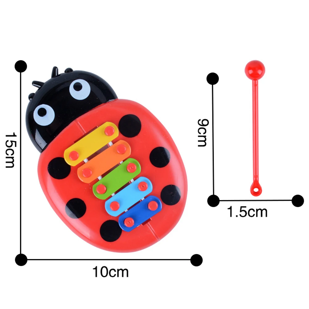 Baby insect hands knock piano xylophone plastic band instruments percussion band instruments early music Random Color