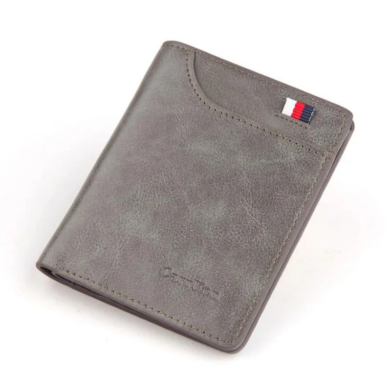 

Minimalist Super Slim Wallet for Men PU Leather Wallets Ultra Thin Mini Card Holder Small Male Coin Purse Vintage Short Wallet