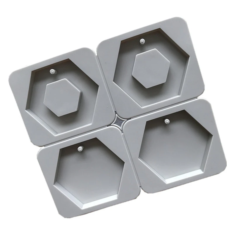 

DIY Silicone pentagons Shape Aromatherapy Wax Mold 4 Cavity Perfume Soap Resin Craft Mould Handmade Tool h502