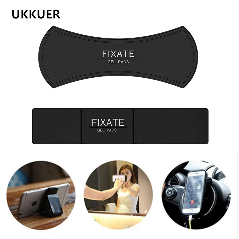 

UKKUER Multi-Function Mobile Phone Holder Sticker Socket Nano Rubber Pad Car Bracket Holder Stand Universal Cell Phone Holder