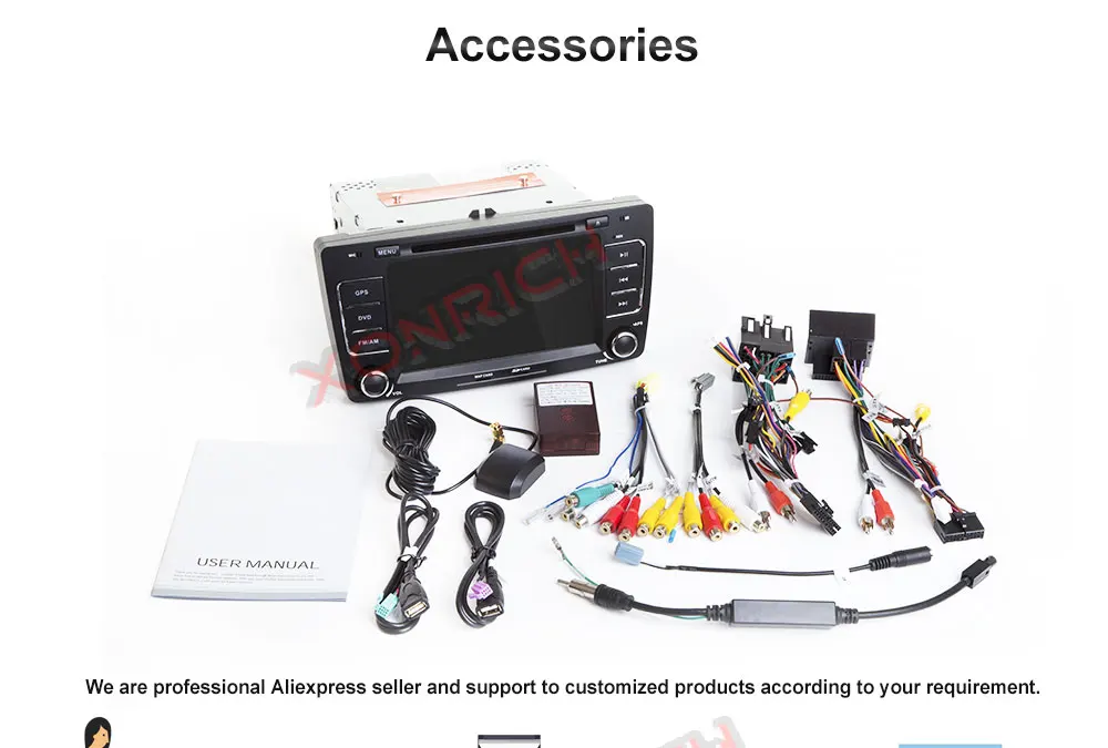 Perfect Car Multimedia player GPS Autoradio 2 Din 7 Inch For SKODA Octavia 2009-2013 Bluetooth FM Radio RDS WIFI DVR SD 21