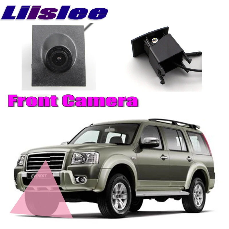 

LiisLee Car Front Camera Front Grille Logo CAM For Ford Everest 2006-2018 Blind Spot DIY Manually Control Channel Front Camera