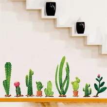 дешево! DIY Кактус Съемный Наклейка На Стену Семейный Дом Стикер Mural Art Home Decor X7.19
