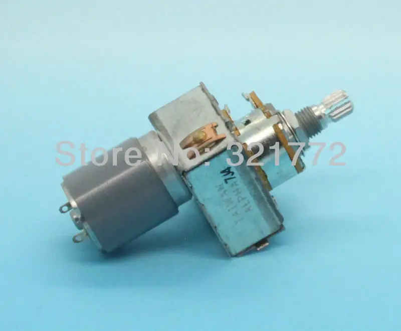 Alpha Dualgang B100k 100k Linear Motorized Potentiometer 15mm Shaft Pc