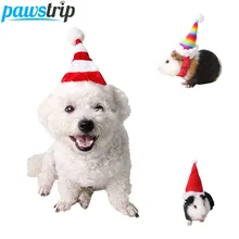 Pawstrip модная Рождественская шляпа для собаки, маленький животный Кролик Хомяк, морская свинка, шапки, зимний костюм для кошки