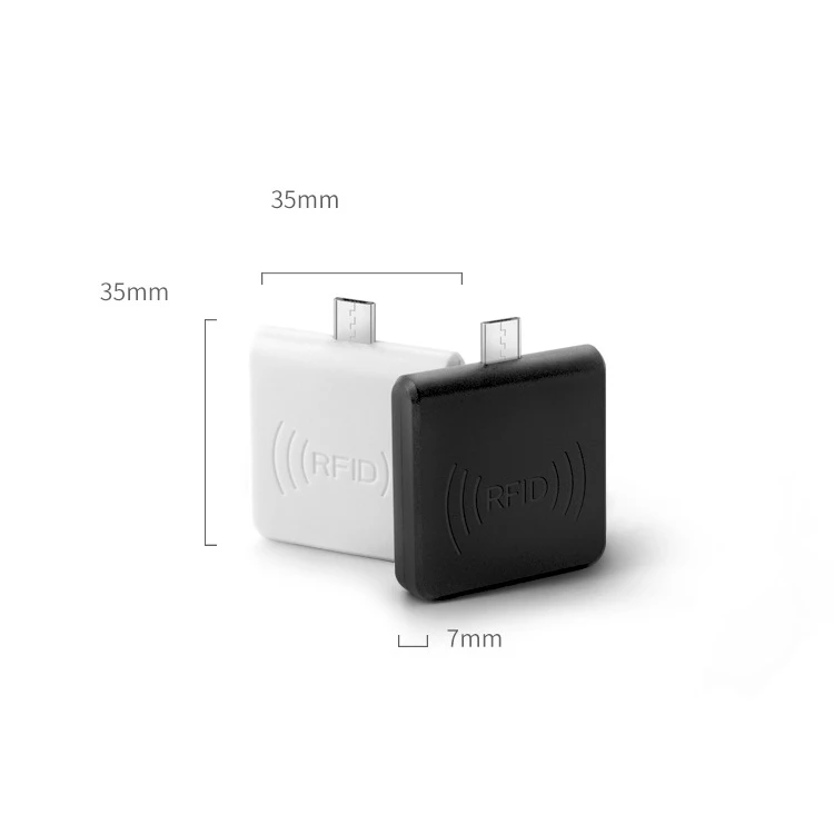 125KHz Mini RFID Reader Mobile Phone EM4100 TK4100 ID Card Reader micro usb Interface Support Android System