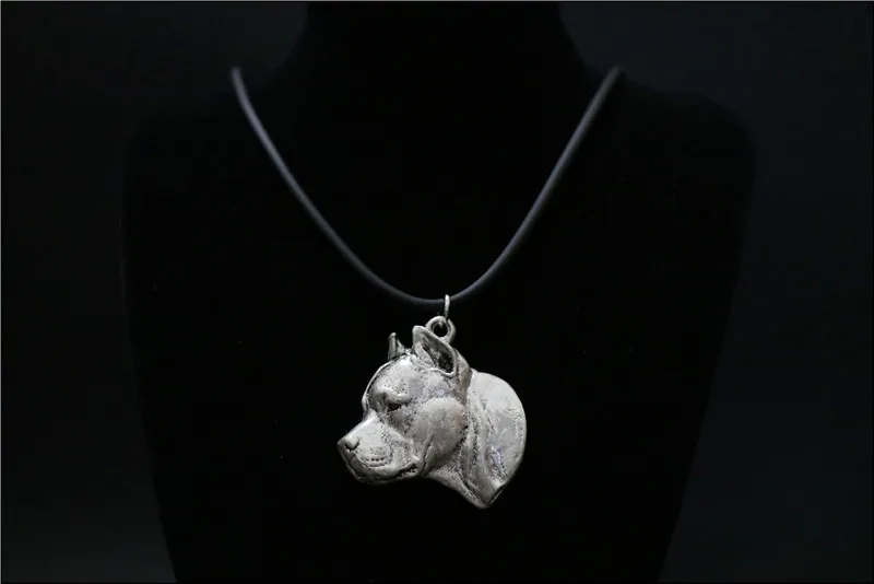 Американский стаффордширский терьер тисненый брелок популярный питбультерьер собака тисненый брелок Быстрая - Цвет: necklace