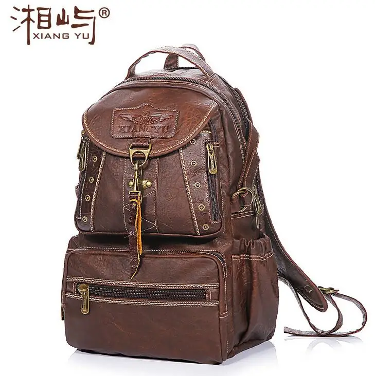 2017 New Fashion Large Capacity Women s PVC Backpacks Leather Brand Casual Black Trendy Waterproof Daypacks