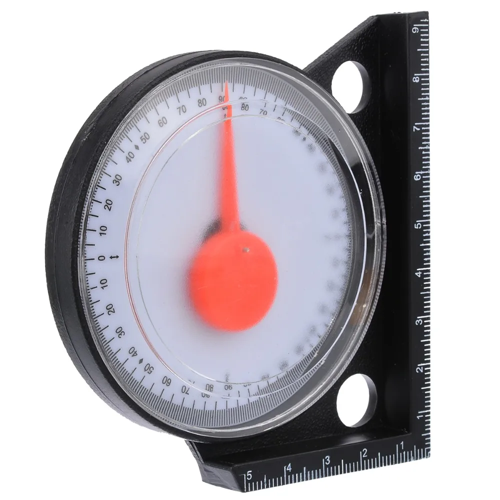 ABS Horizontal Gauge Pointer Angle Gauge Inclinometer With Black Magnetic Base
