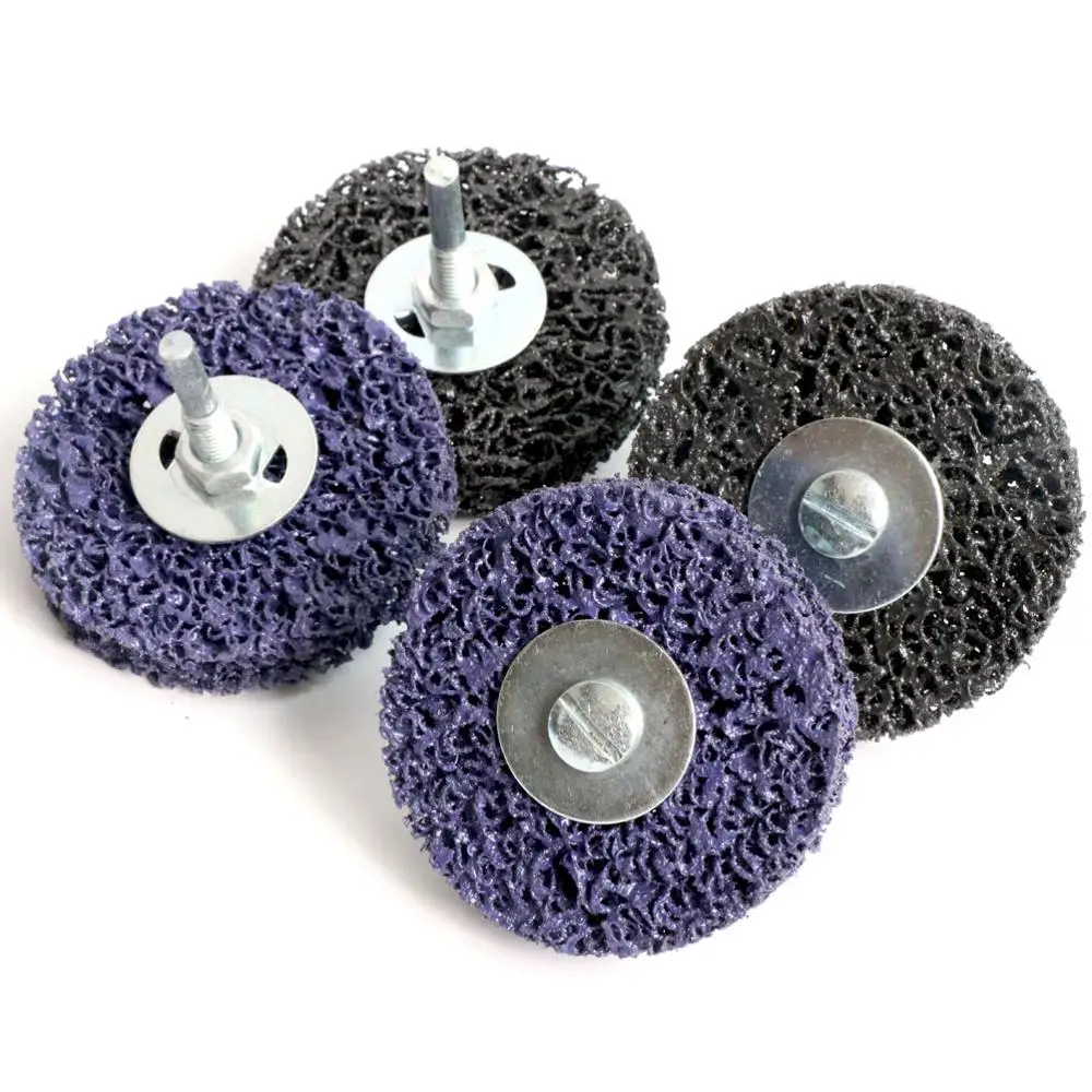 Щетка для снятия краски и ржавчины 3 дюйма колесо полимерной ленты 2 шт. очистки