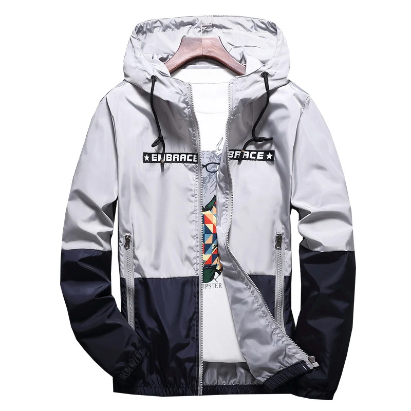 Goedkoop DIMUSI Lente Herfst mannen Jassen Hip Hop Jas Windbreaker Hooded Ongedwongen Rits Mannelijke Retro Vintage Streetwear Jassen, TA316