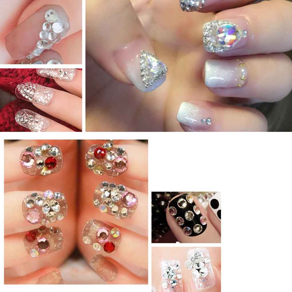 New Arrival 1 Pack Crystal Glitter Beads Nail Art Tips Decoration DIY
