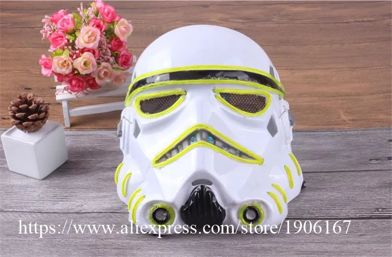 New Year Flash El Wire Led Glowing Beauty Christmas Party Mask Hot Sale24
