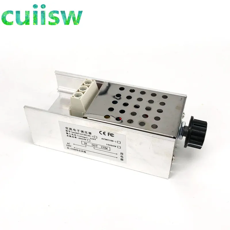 

10000W SCR Voltage Regulator Speed Controller Dimmer Thermostat AC 110V 220V