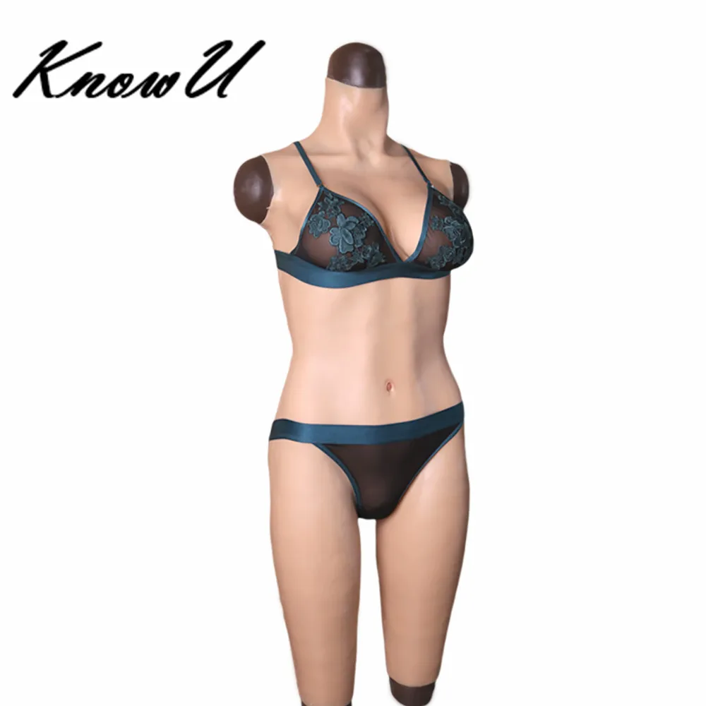 

KnowU D Cup Elastic cotton filled Silicone Breast Forms Fullbody suit Half-length トランスジェンダー transgender Transgénero transgenres