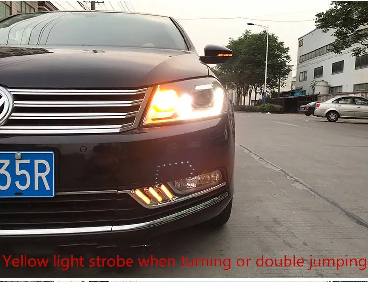 EOsuns светодиодный DRL дневного света для Volkswagen VW Passat B7, беспроводной контрольный переключатель, тусклый контроль, высокое качество