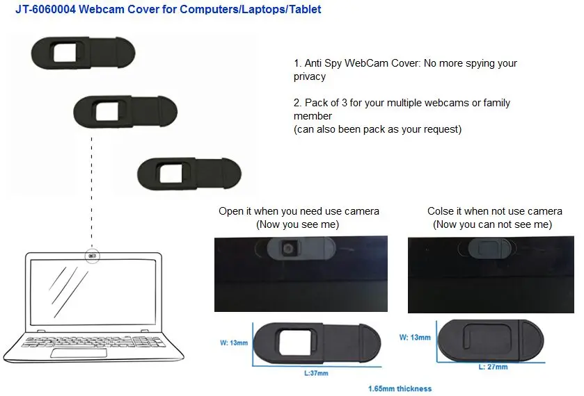 webcam Cover for desktopsLaptopsTablet camera(P01)