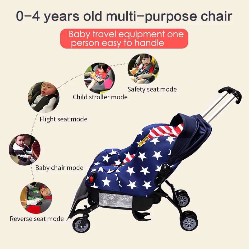 Strolex sit n stroll Baby car seat stroller carriage 5 in 1 Multifunctional baby car seat stroller Sit'n'Stroll lilly gold