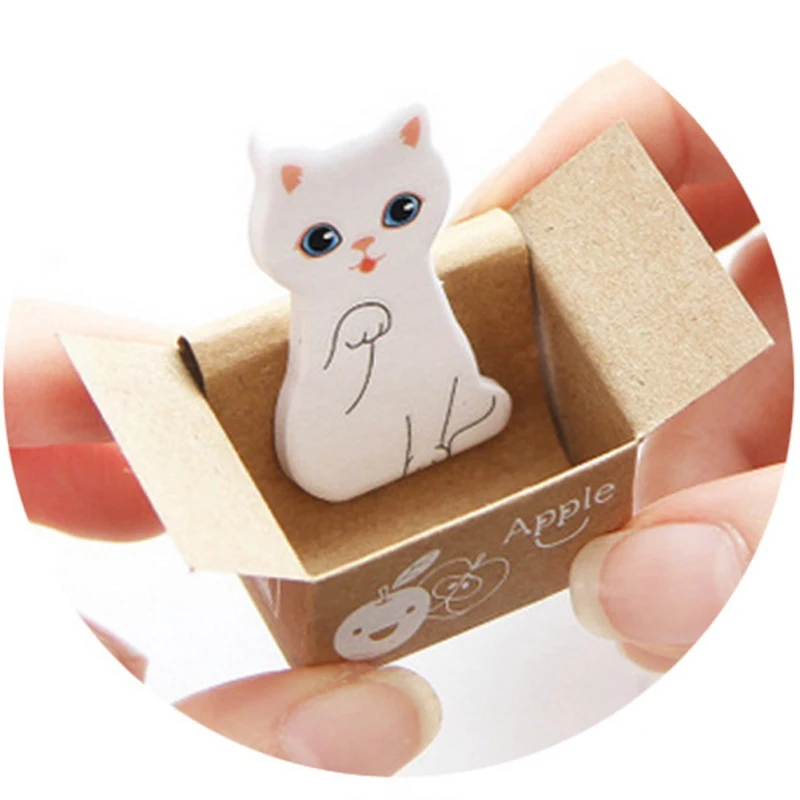 Kawaii милые блокноты для заметок с котом Китти, стикеры для заметок, этикетки, школьные канцелярские принадлежности, подарок