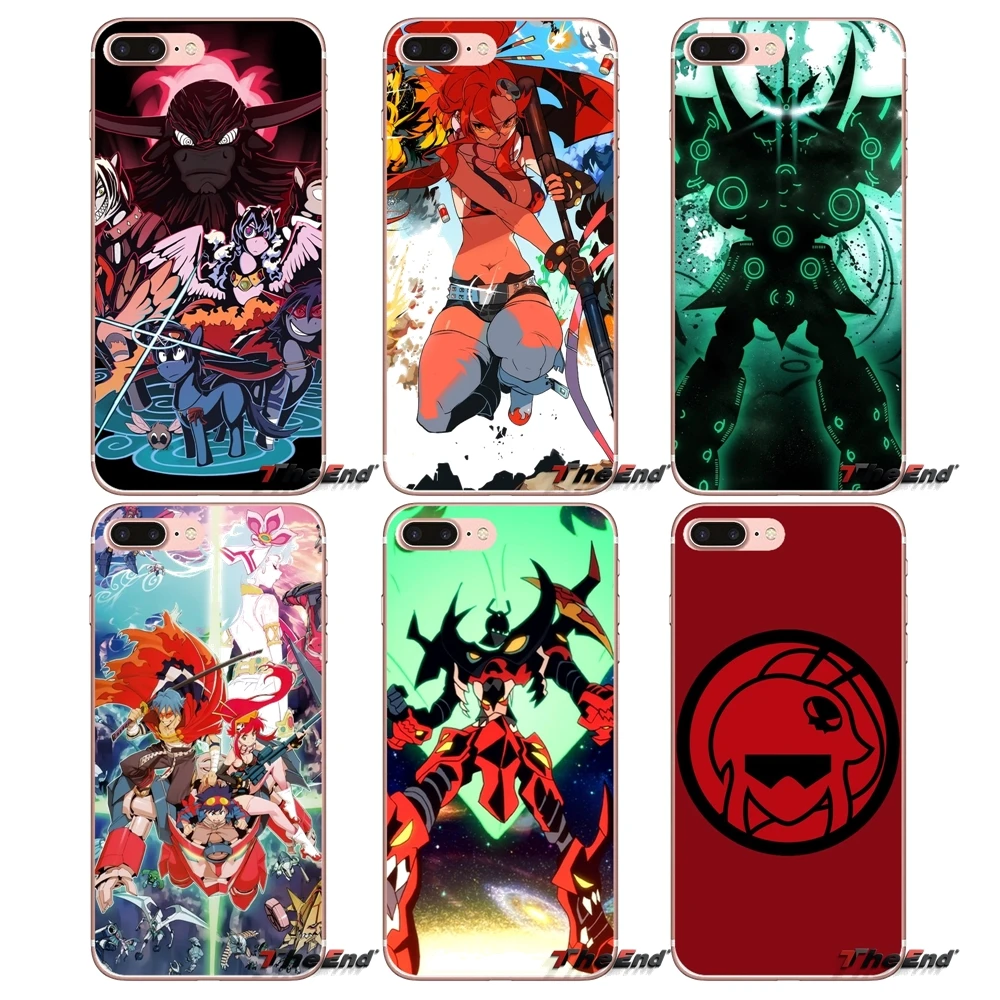 Soft Transparent Shell Covers For Samsung Galaxy S3 S4 S5 MINI S6 S7 edge S8 S9 Plus Note 2 3 4 5 8 gurren lagann | Мобильные
