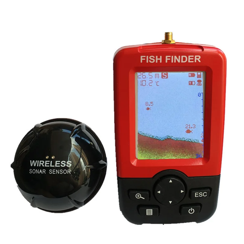 

Smart Portable Fish Finder with Wireless Sonar Sensor Echo Sounder for Lake Sea Fishing Finders Wireless Fishing 2019 Hot Sale