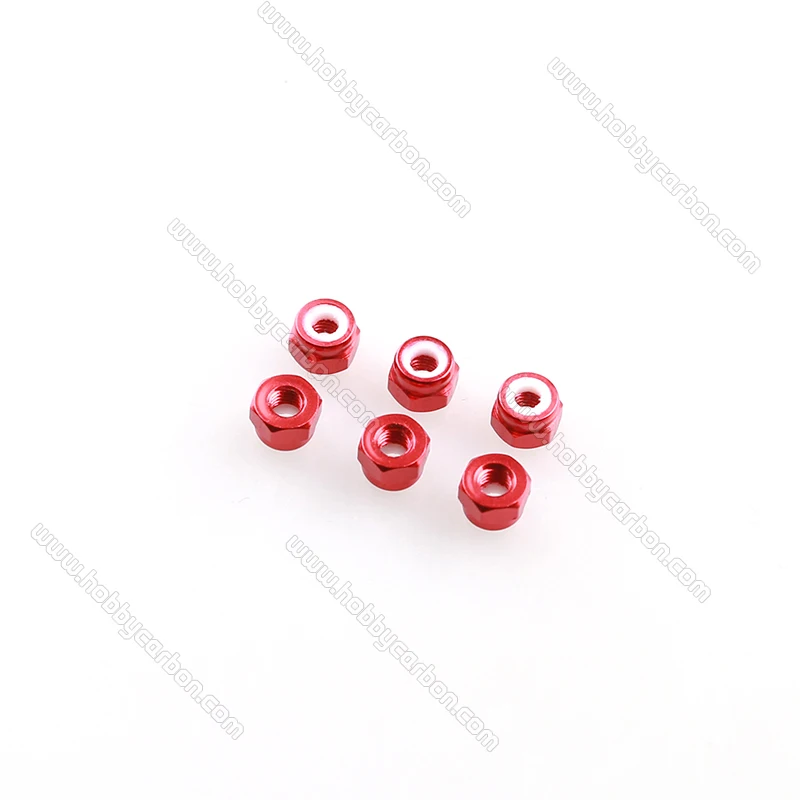 

Free shipping 8pcs Red CW M5 Lock Nuts and 8pcs Red CCW M5 Lock Nuts m5 Anodized Aluminum Alloy Nylon Lock