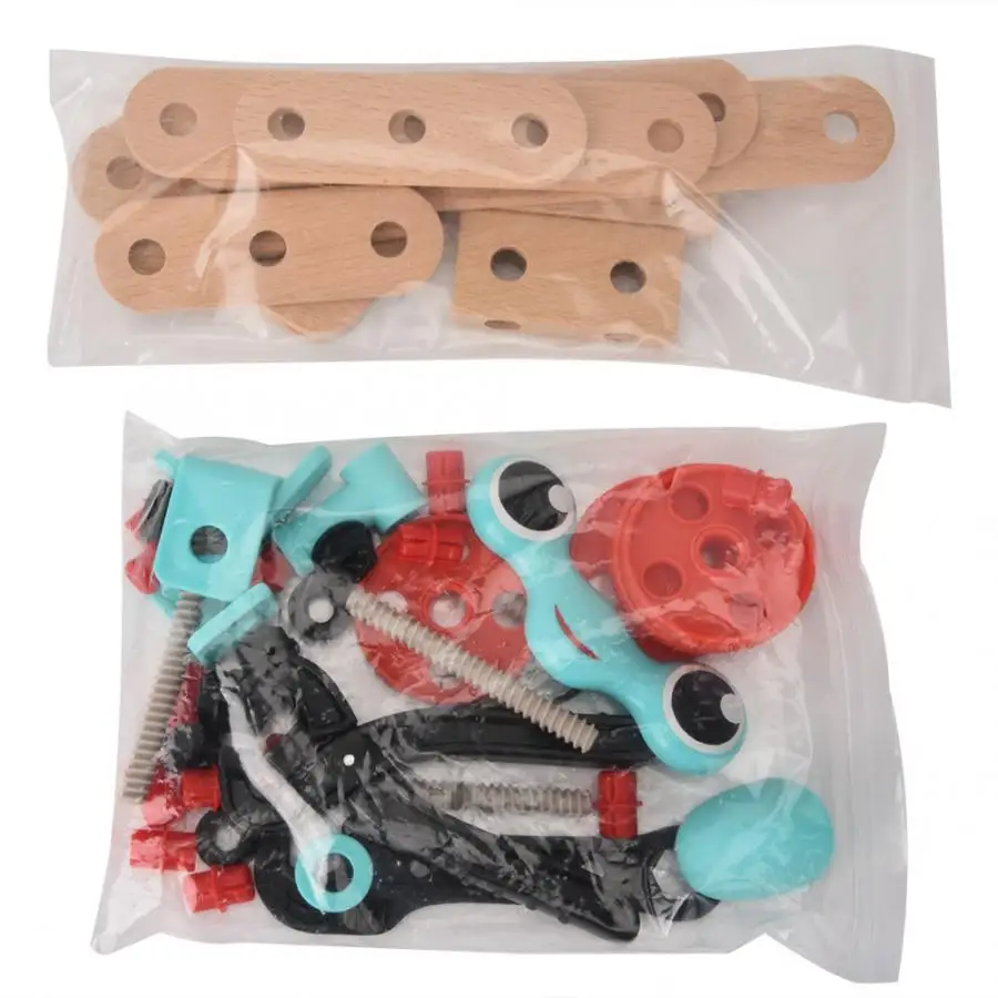 Детские деревянные игрушки многофункциональный набор инструментов обслуживание винт гайка ящик для инструментов Инструменты для ремонта рук раннее развитие детей обучающая игрушка
