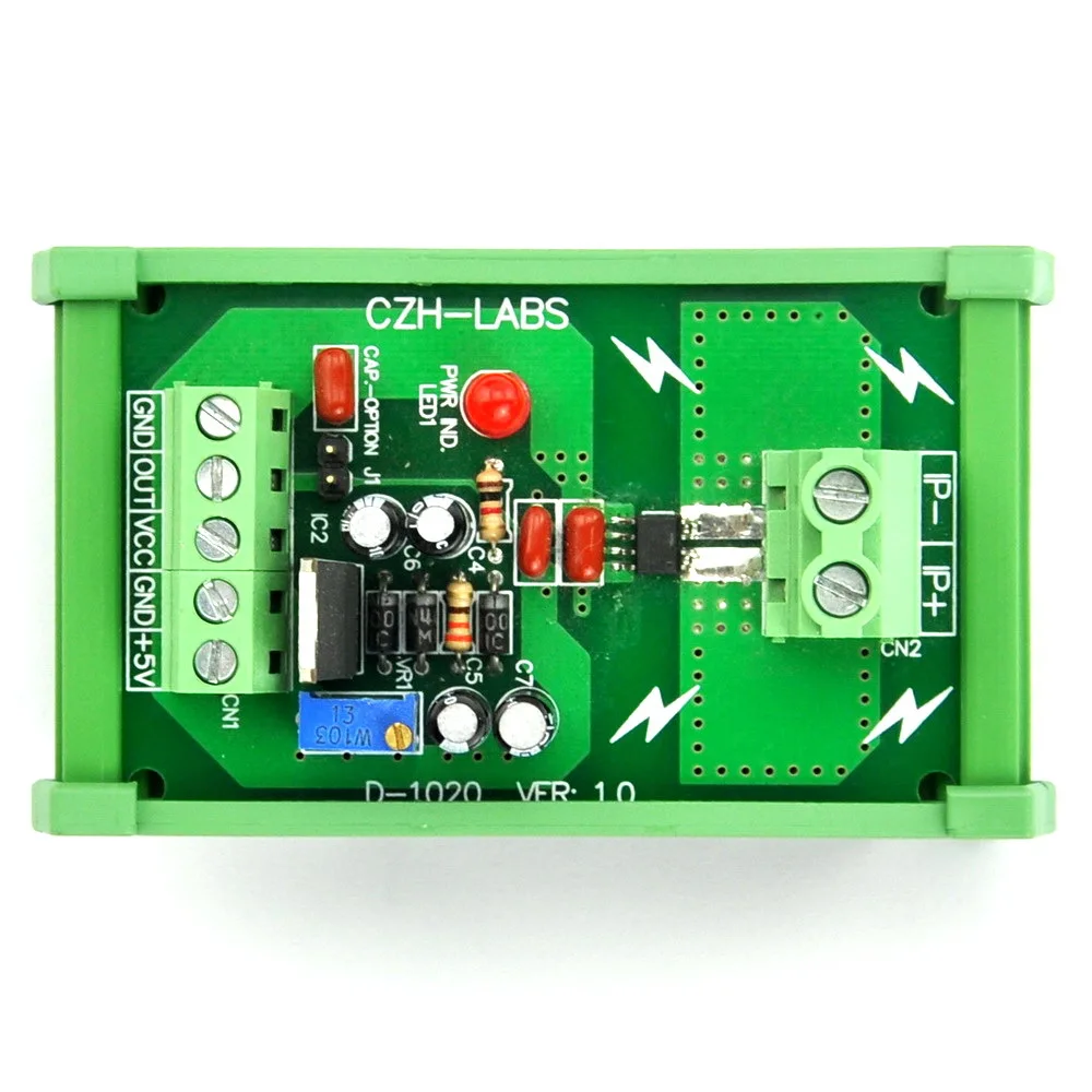DIN рейка +/ 5 ампер AC/DC модуль датчика тока на базе ACS712|dc current sensor module|sensor modulecurrent |