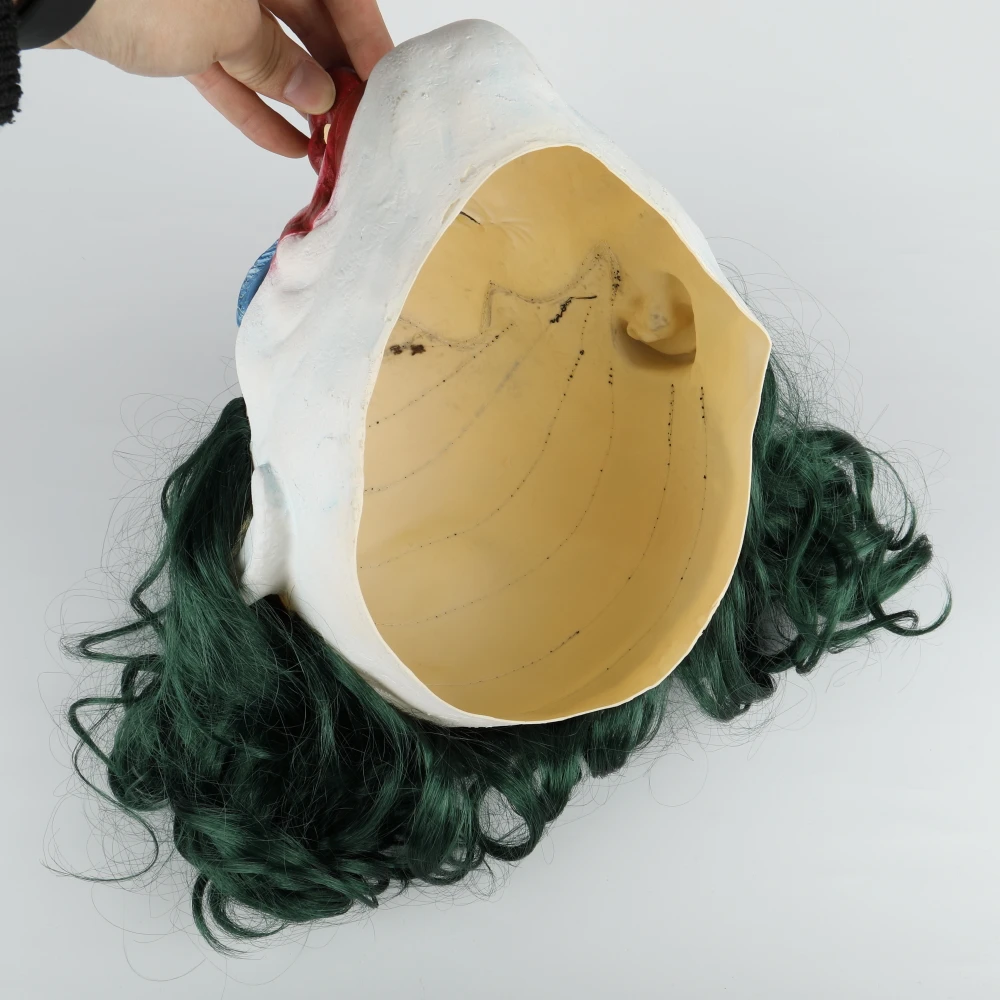 2019 Movie Joker Mask Cosplay Movie Horror Scary Smile Evil Clown Halloween Mask Latex Adult  (1)