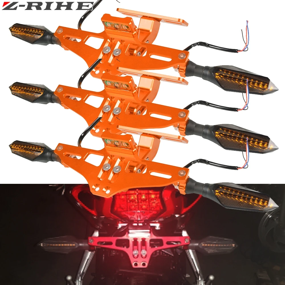 

CNC Aluminum Motorcycle Rear License Plate Mount Holder For KTM DUKE 390 690 125 200 DUKE 85 80 160 125 250 450 500 EXC EXCF EXC