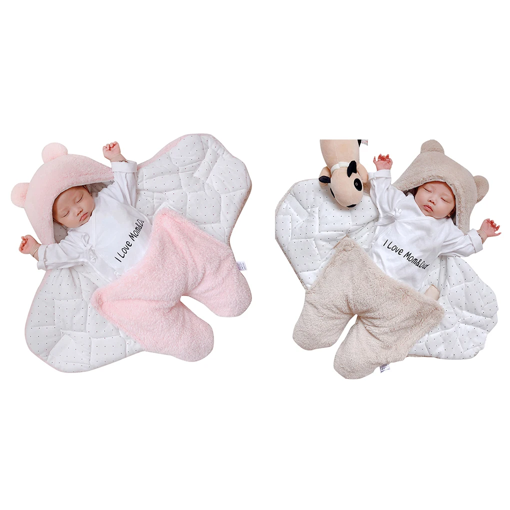 

Newborn Baby Infant Receiving Blanket Baby Wrap Swaddle Blanket Infant Velvet Sleeping Bag Sack