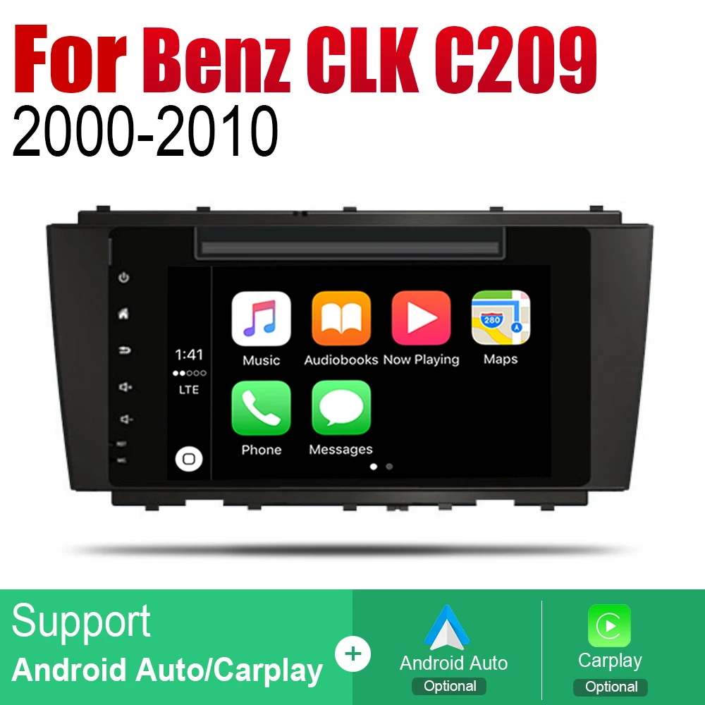 Top Android 2 Din Auto Radio DVD For Mercedes Benz CLK Class C209 A209 2000~2010 NTG Car Multimedia Player GPS Navigation System 3