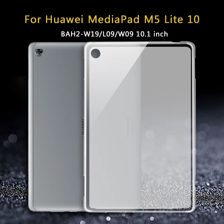 Планшетный чехол для huawei MediaPad M2 M3 M5 M6 Lite/Pro C5 X2 7,0 8,0 8,4 10,0 10,1 10,8 мягкий чехол из ТПУ с узором BTV-DL09 M2-801W GEM-701L - Цвет: M5 Lite 10