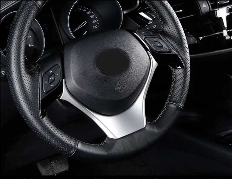 Автомобильный Стайлинг Руль блестки Стикеры накладка интерьера литье для Toyota C-HR CHR C HR аксессуары