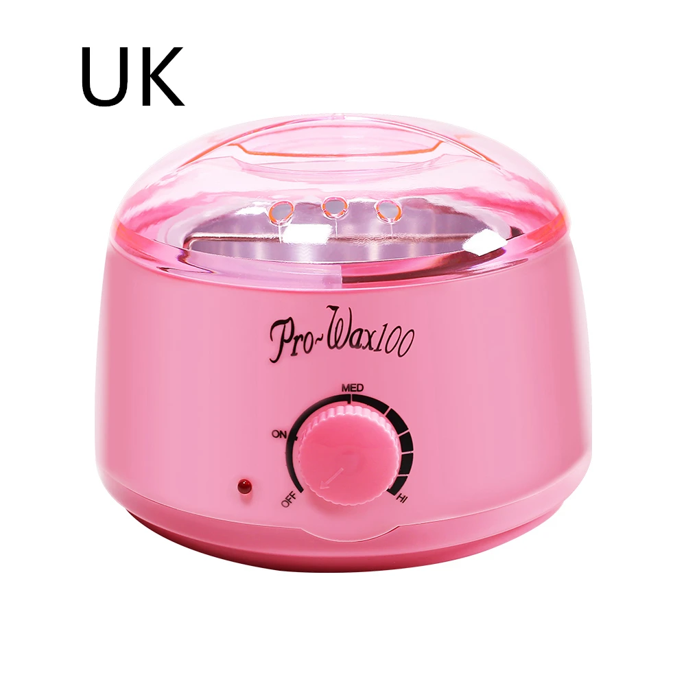 Blue ZOO Hair Removal Tools Mini Wax Dissolving Machine Hair Removal Depilatory Wax Warmer Pot Rechargeable Paraffin Wax Machine - Цвет: Pink W10924 UK