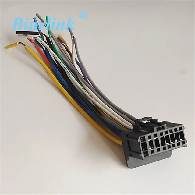 2pcs car iso harness radio wire adapter wiring connector power cable2pcs car iso harness radio wire adapter wiring connector power cable for pioneer avh 100 avh200bt