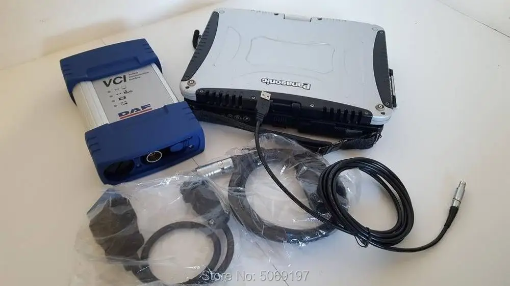 

2019 year Newest for paccar and DAF Davie VCI 560 Mux engine diagnostic tool with CF-19 laptop