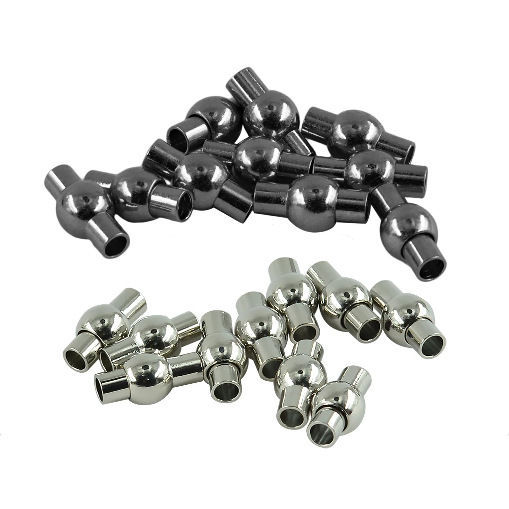 20pcs Brass Barrel Clasps Glue in Ends DIY Jewelry Clasp