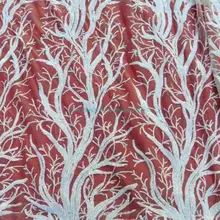 1 ярд белый Блёстки вышивка ткани спектакли 51 дюйм(ов) Ширина Мода Красивый яркий блеск Bige дерево