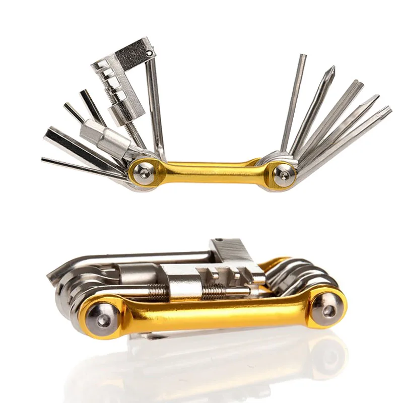 

High quality bicycle with chain clipper bicycle mountain bike urban racing 11 in 1 repair kit portable tool set screwdriver