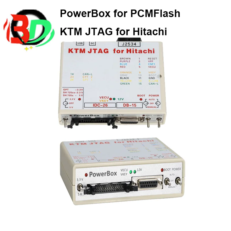 1 195 PCMFlash PowerBox для KTM JTAG Hitachi Tactrix Openport 2 0 + ECU Flash кабель с совершенно новым полным