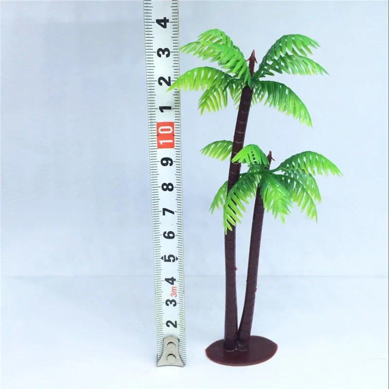 2017 Artificial Flowers High Quality 10pcs Mixed Model Trees Train Railways Architecture Wargame Scenery Layout 14cm Fruit Tree