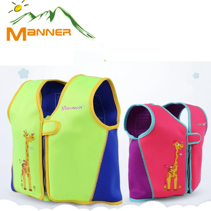 

MANNER 2018 New Summer New Children's Buoyancy Clothing Swim Life Vest Snorkeling Vest Clothing Removable Non-Life Jacket