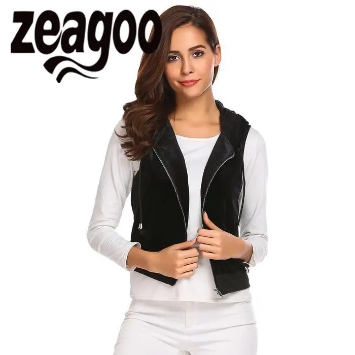 Aliexpress.com : Buy zeagoo Hoodie Hooded Sleeveless Zip